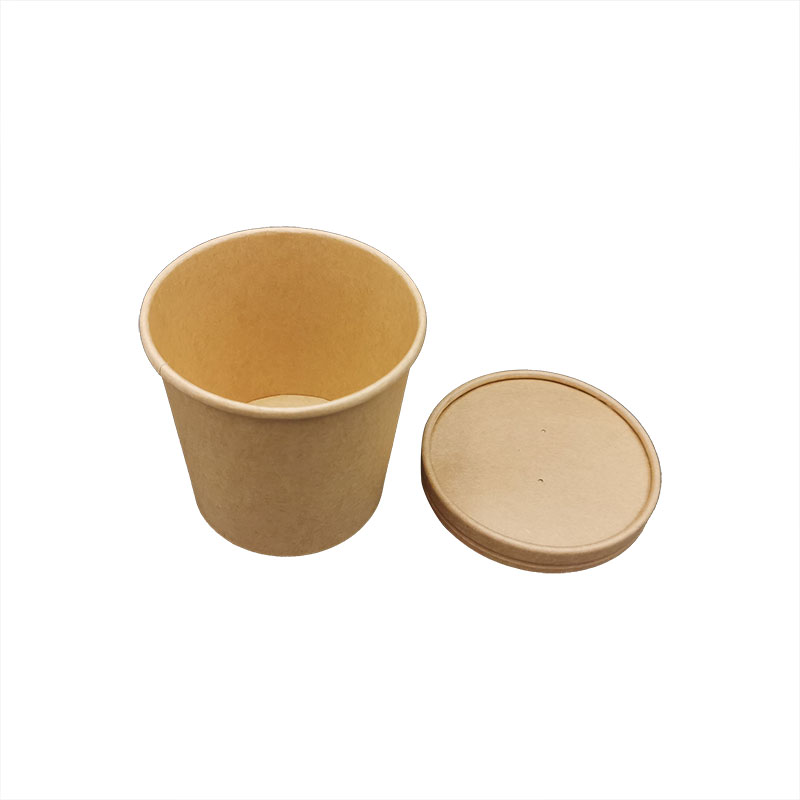 20OZ Degradable Paper Soup Cup with Lid