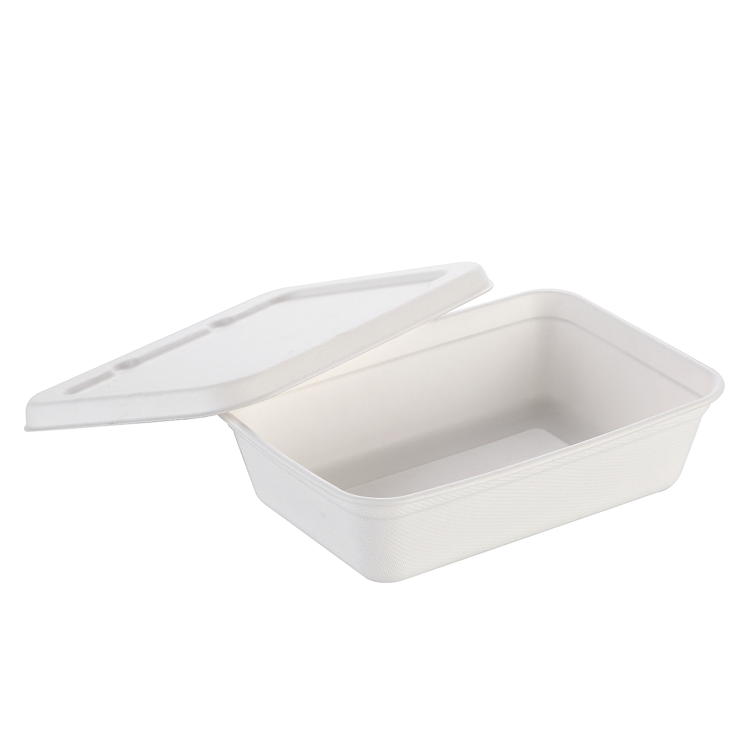 500ml Eco Green Bagasse Tray with Lid